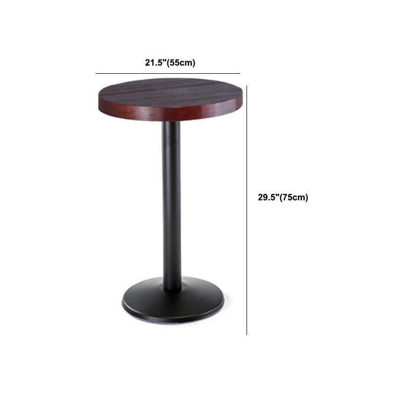 Industrial 1/3/5 Pieces Bar Table Set Round Pine Wood Counter Table for Cafe