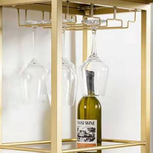 Stone White Interior Glam Bar Mesa de comedor Table de bistro de doble pedestal de hierro con cajón