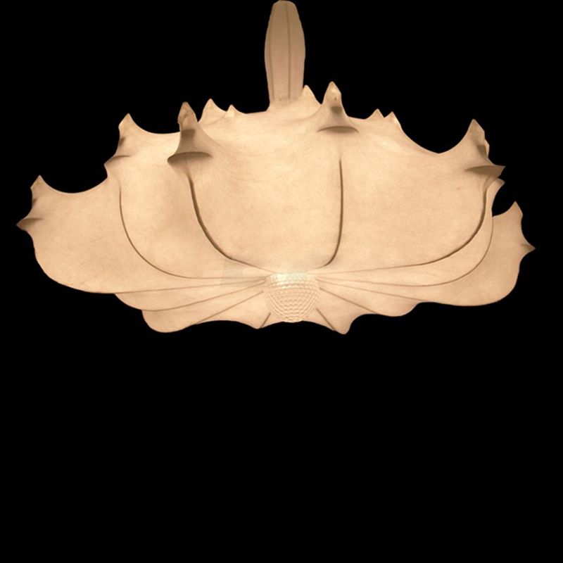 Éclairage pendentif ombré Amélioration du tissu minimaliste salon PLADANT PLANDANT EN BLANC