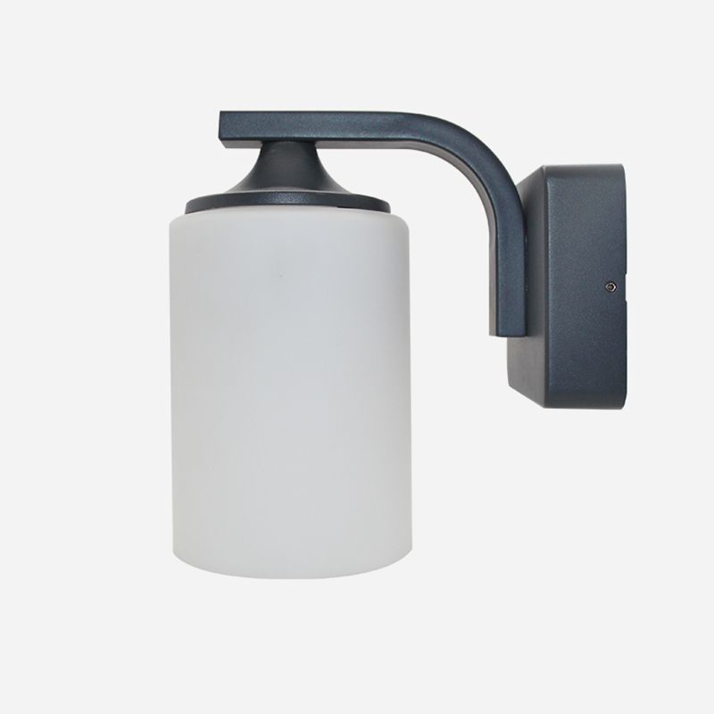 Zylinderwandhalterung 1-Licht Vintage Schwarzer Wandbeleuchtung für Schlafzimmer