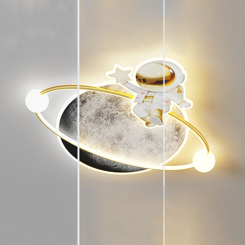 White Children Ceiling Light LED Flush Mount Lighting for Foyer