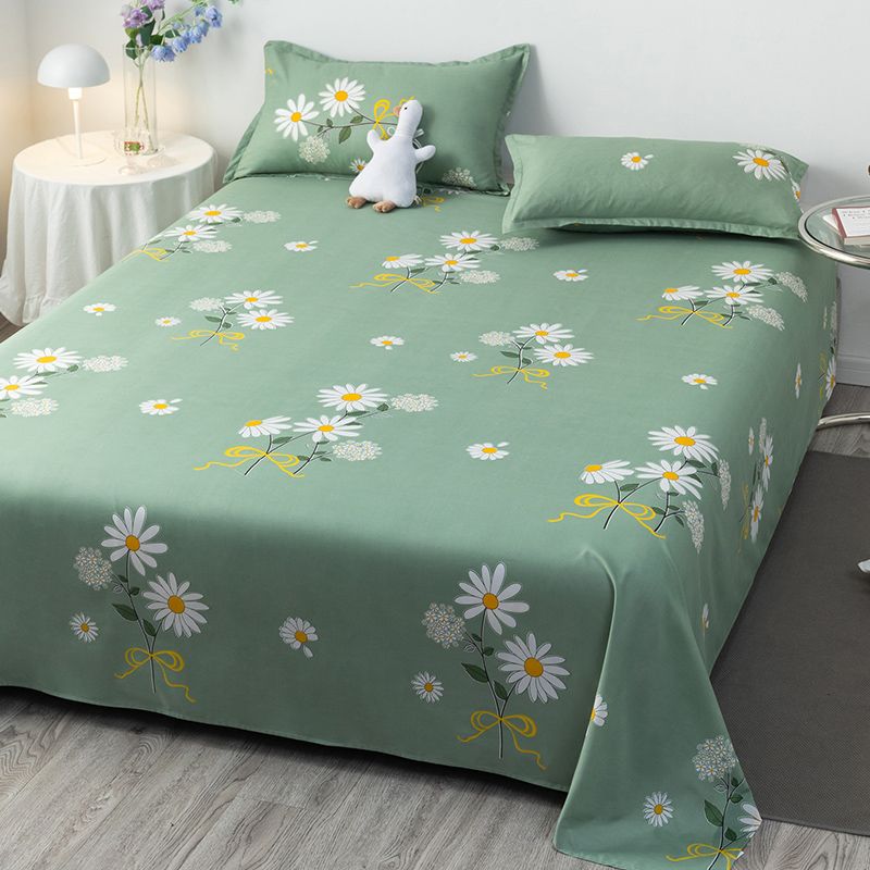 Breathable Printed Bed Sheet Twill Polyester Non-Pilling Sheet