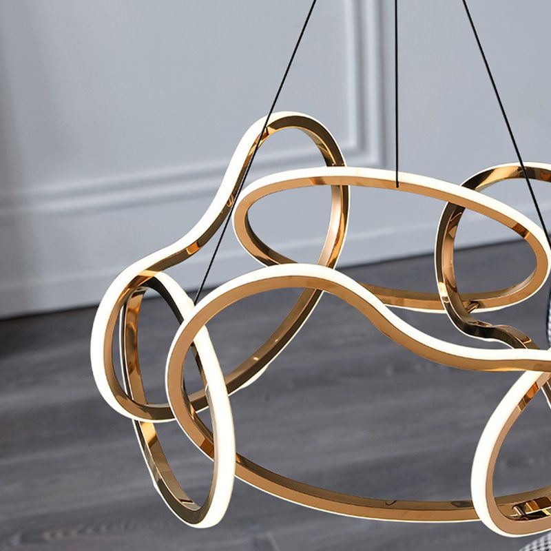 Lámpara lineal lámpara de lámpara de lámpara múltiple LED colgante para dormitorio para dormitorio