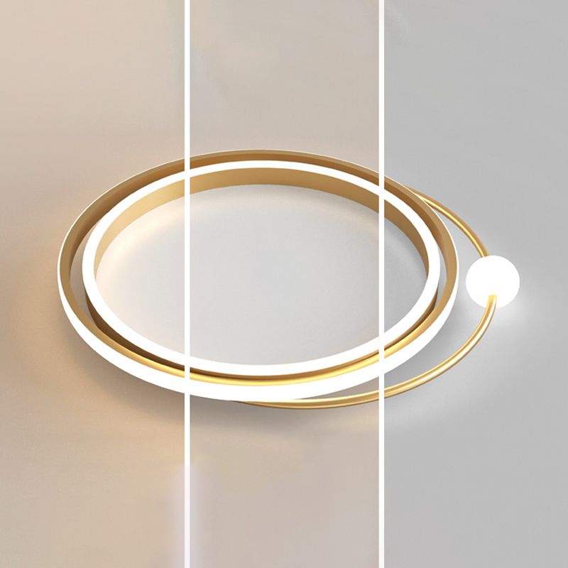 2,3-inch ultradunne cirkels LED-plafondlamp Hedendaags minimalisme Aluminium verlichtingsarmatuur voor slaapkamer