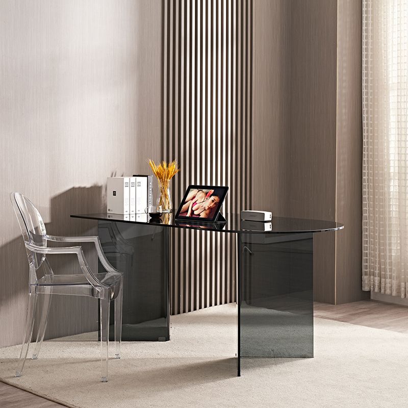 Tempered Glass Modern Free Form Indoor Table Glass Table for Dining Room
