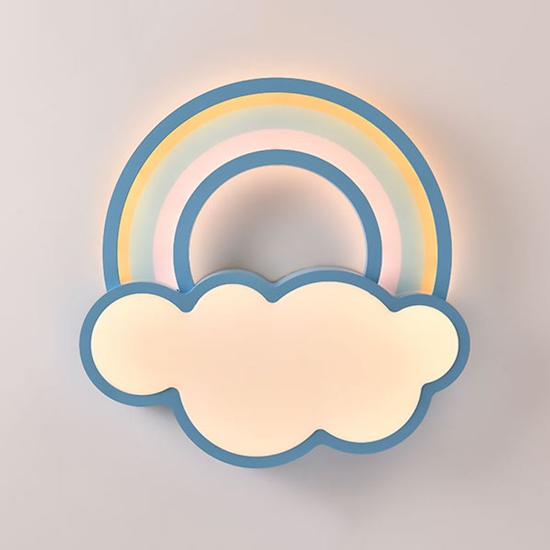 Modern Style Cloud Shape Ceiling Lighting Metal 2 Light Ceiling Light for Bedroom