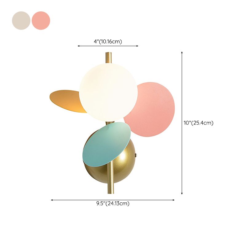 Glass Unique Shape Wall Light Modern Style 1 Light Wall Light Sconce