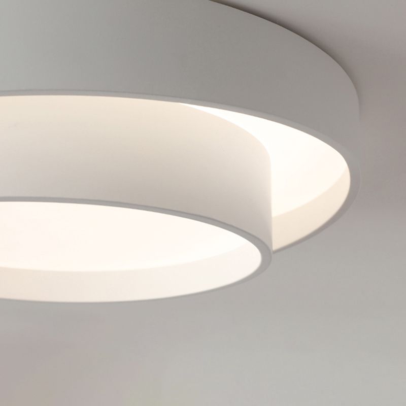 Simplicity LED Ceiling Lights White Flush Mount Lighting Fixture for Living Room