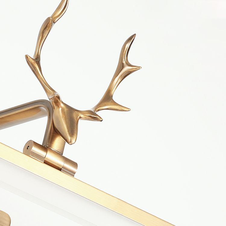 American Wall Light in Modern Minimalist Style Metal Linear Wall Light in Gold