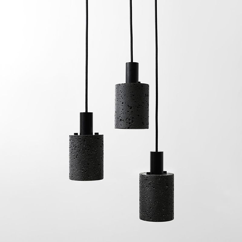 1 leichte Marmorheizen helle moderne Zylinderhängelampe für Wohnzimmer