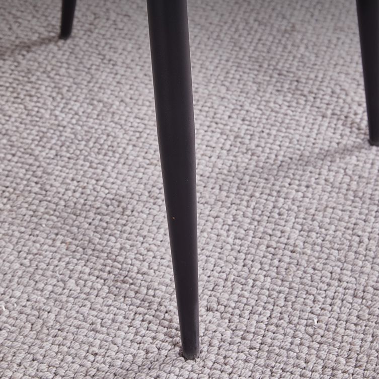 Contemporary Kitchen Chairs Armless Side Side Chair with Metal Legs