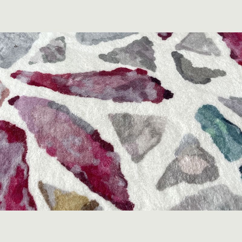 Chapeau de salon chic Plant de plante Polyester Area Tapis Fringe Fringe Tache Resistant Area Tapis