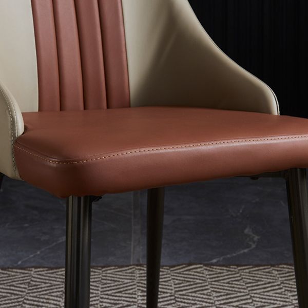 Dining Room Upholstered Chair Home Faux Leather Parsons Dining Chair