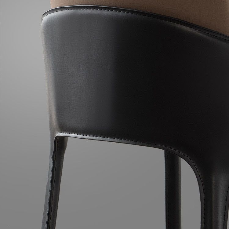 Modern Style Arm Chair Faux Leather Dining Chair for Dining Room
