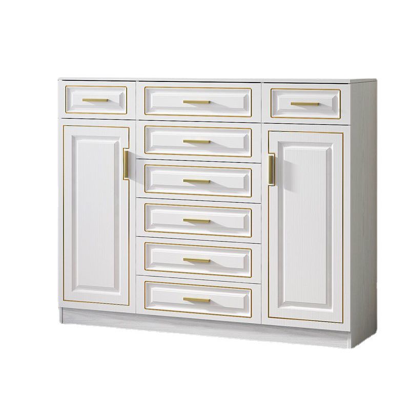 15.75" W Bachelor's Chest Wooden Home Double Dresser Without Mirror