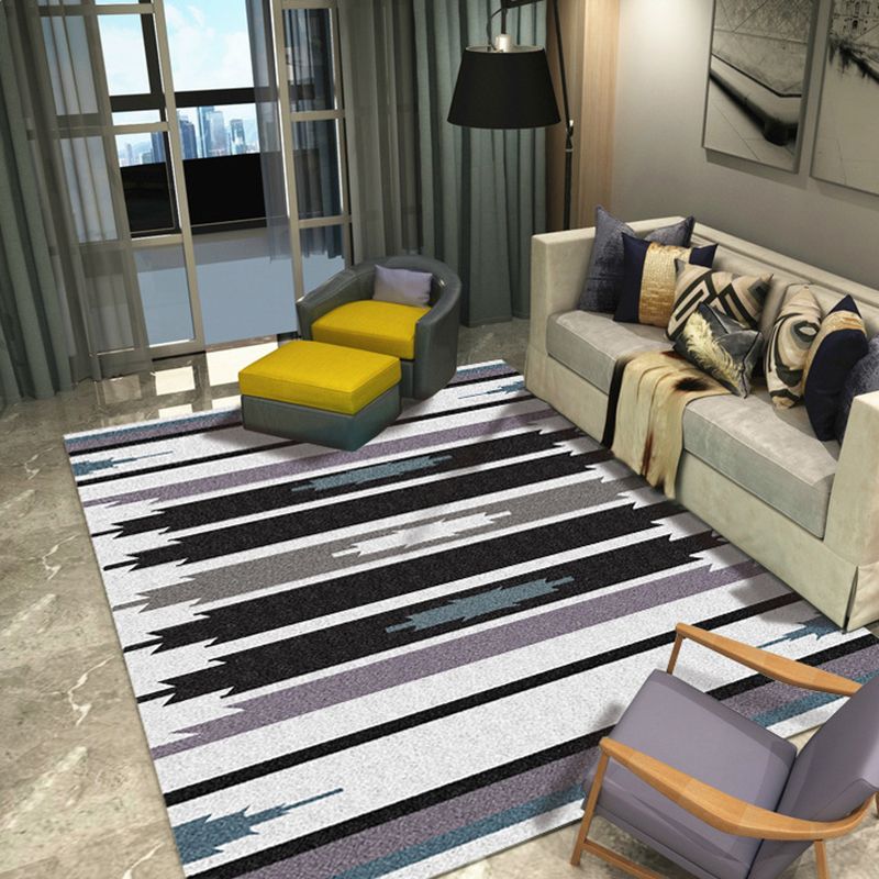 Geel modern tapijten polyester grafisch vloerkleed niet-slip achterste tapijt voor woningdecoratie