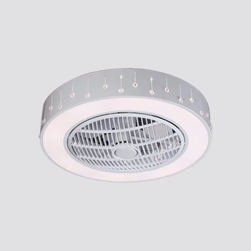 22 "breites Schlafzimmer mit breitem LED -Schlafzimmer mit zeitgenössischer weißer Hangleuchte Leuchte mit runden Acrylschatten