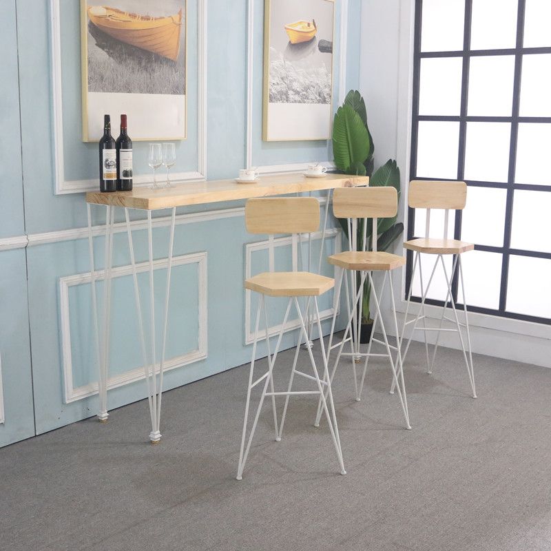 Modern Style Bar Dining Table Rectangle Bar Table for Kitchen