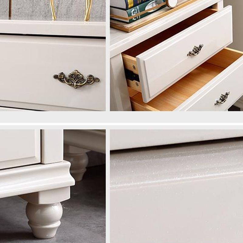 Contemporary Grey Accent Chest with Soft Close Drawers in Rubberwood