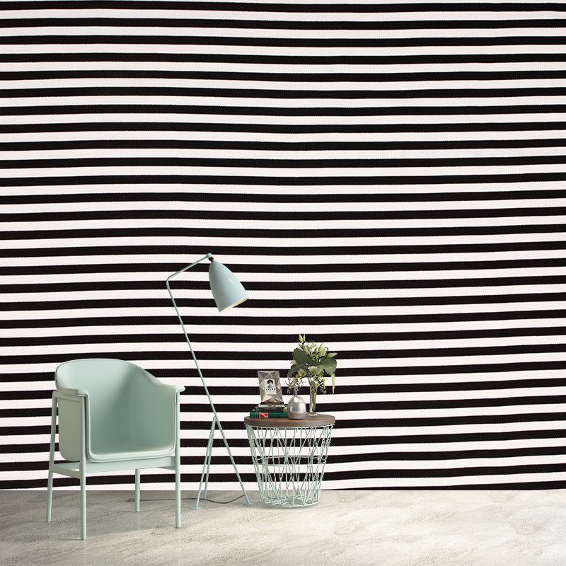 Black and white Geometry Mural Wallpaper Wall Covering for House Interior