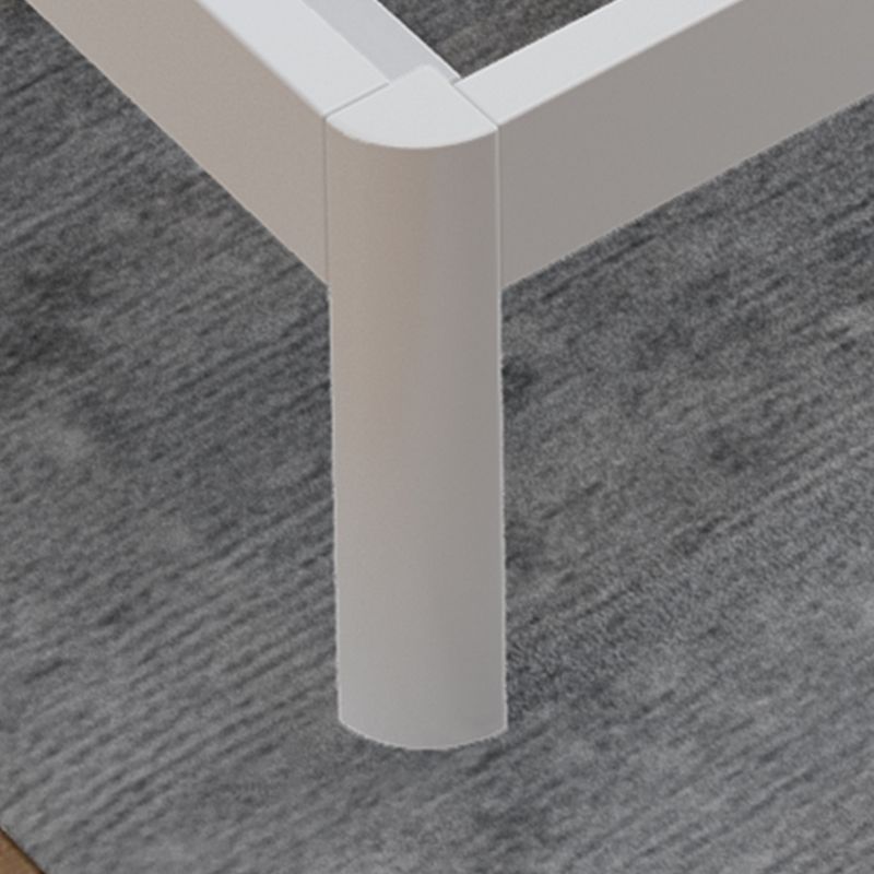 Contemporary Metal High Profile Bed Frame 39.37" H Panel Bed