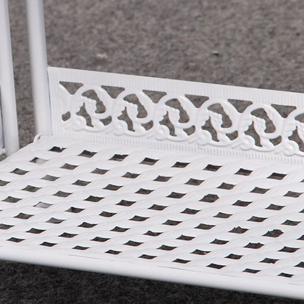 Contemporary Metal Book Shelf Folding Open Back Bookshelf Shelves Included