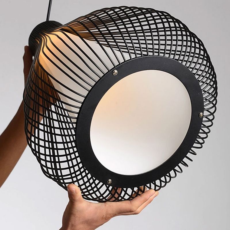 Metall 1 hellanhänger leichte nordische einfache Tränenkäfighängelampe für das Restaurant