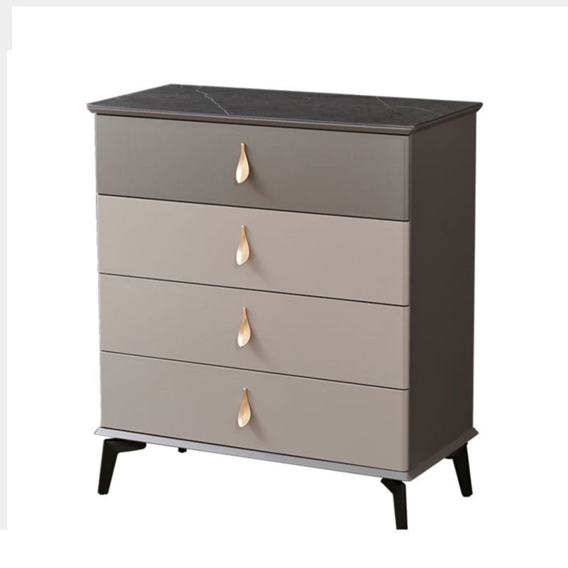 Contemporary Chest Wood Storage Chest Dresser with Soft-Close Drawers
