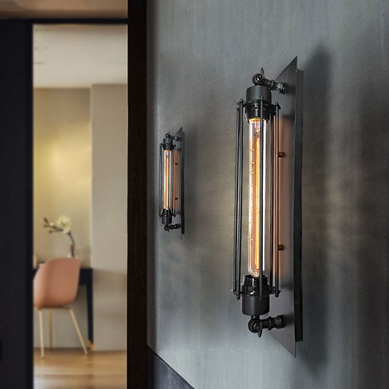 Modern Wall Sconce Frame Shape Wall Light with Metal Shade for Bedroom