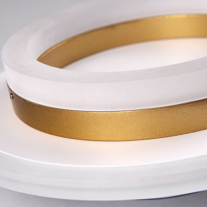 Lámpara de techo empotrada con forma geométrica de metal Lámparas de techo empotradas modernas de 2 luces