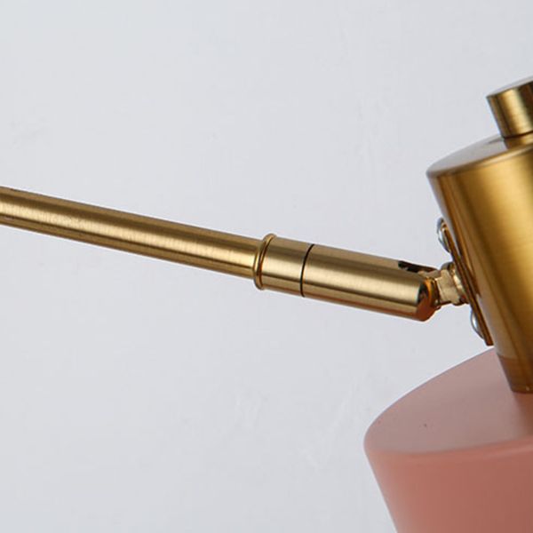Contemporary Style Night Table Lamp Metal Shade Table Light for Bedroom