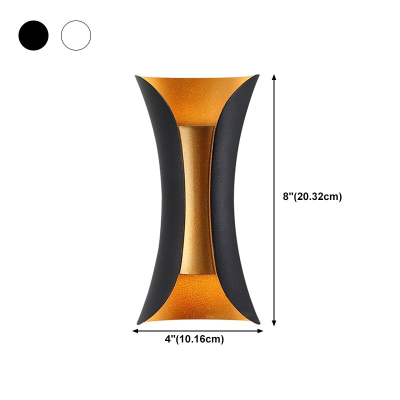 Modern Wall Washer Lighting Minimalist Metallic LED Wall Sconce for Sitting Room