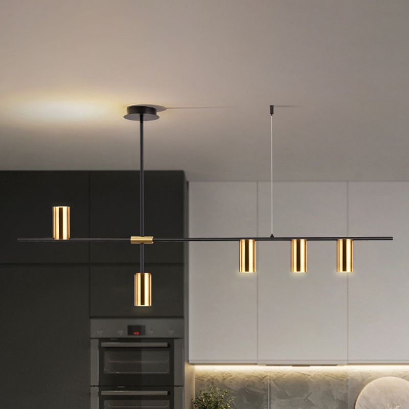 Cilindri della metà del secolo Luci lampadari dell'isola illuminazione isola metallica