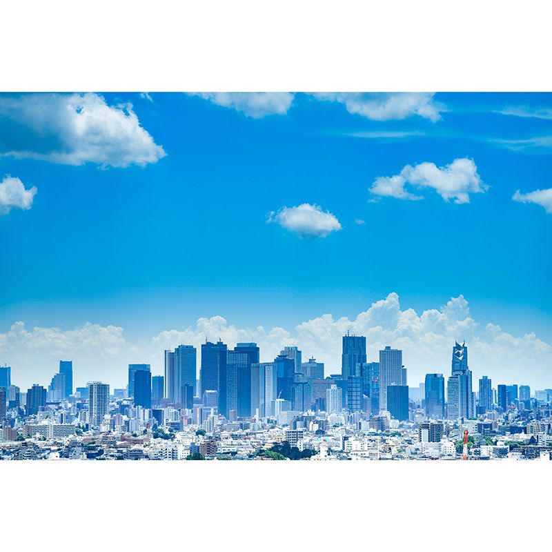 Modern Style Mural Wallpaper Urban Scenery Environment Friendly Bedroom Wall Mural