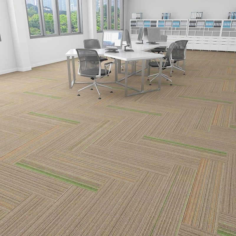Indoor Level Loop Carpet Tile Dark Color Non-Skid Loose Lay Carpet Tiles