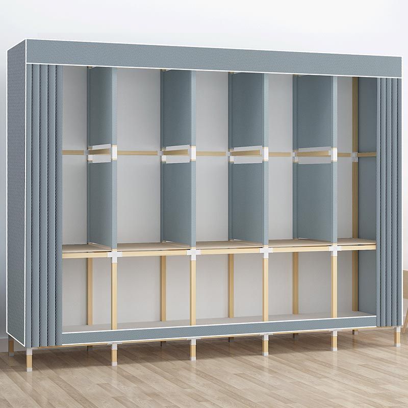 Contemporary Style Wardrobe Solid Wood 1-Door Wardrobe Closet for Home