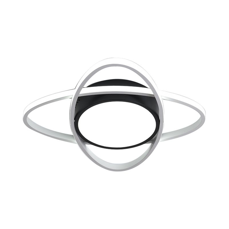 Lámpara de montaje ovalado de metal ovalado de 20.5 "/28"