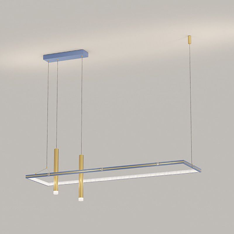 Modern 3-Light Golden Kitchen Island Lighting LED Island Pendant Lighting