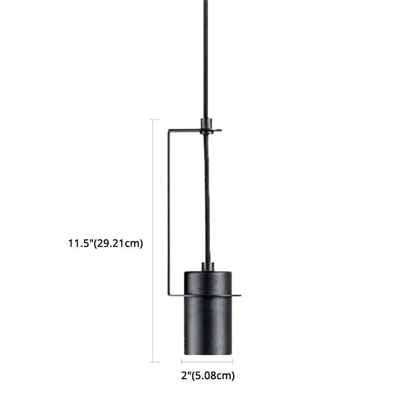 Zylindrischer Anhänger Spotlight Nordic 1 Head Metal Down Lighting Feature für Schlafzimmer