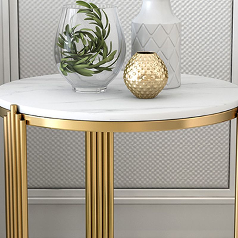 Minimalist Slate Corner Table 3 Legs Side End Table with Storage