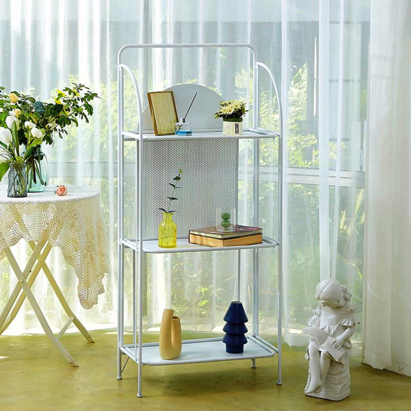 Modern Style Bookcase Etagere Open Back Metal Bookshelf for Home