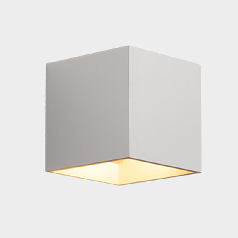 2 luces Luz de pared de metal de estilo geométrico de forma geométrica Luz de montaje de pared de luz
