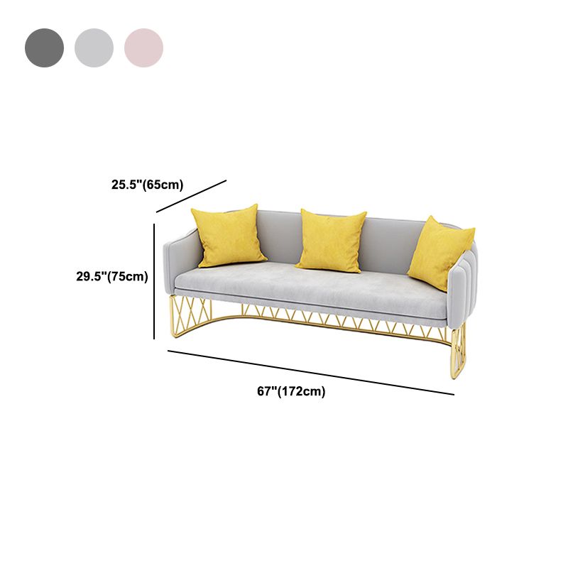 25.59" Wide Tuxedo Arm Sofa with Tight Back Modern Sofa for Living Room
