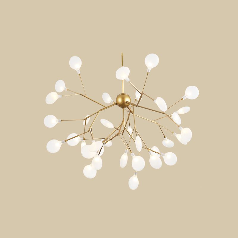 Luz de suspensión de metal de techo de luces de luciérculos simples contemporáneos para dormitorio