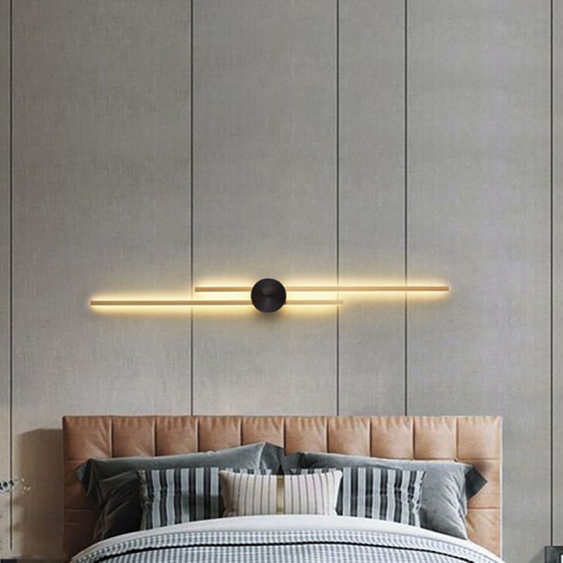 Multi Lights Linear Wall Lighting Fixtures Modern Style Metal Wall Mounted Lights