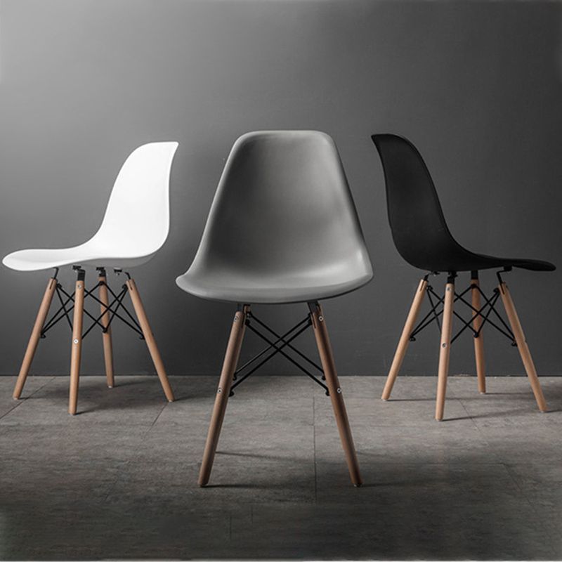 Sedia laterale in legno in stile glam sedia da pranzo per finitura opaca per sala da pranzo