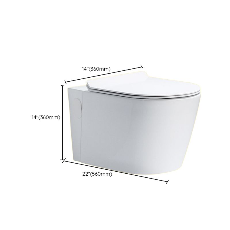 Contemporary One Piece Flush Toilet In-Wall Urine Toilet for Bathroom