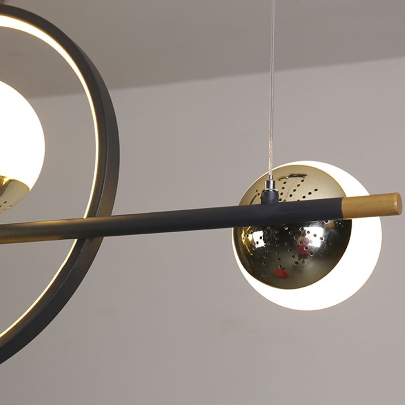 Simple Island Lighting Contemporary Hanging Lamp with Acrylic Shade for Dining Room