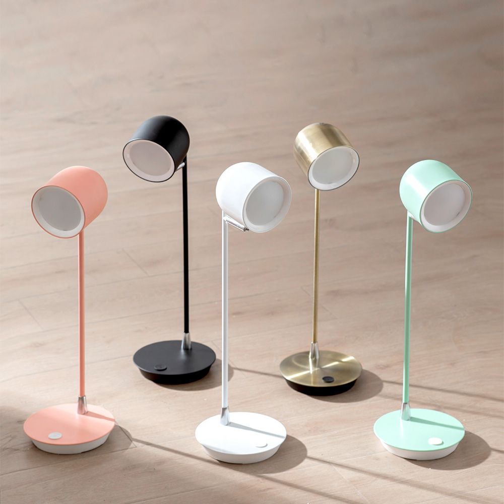 Lampe de table de nuit en métal en forme
