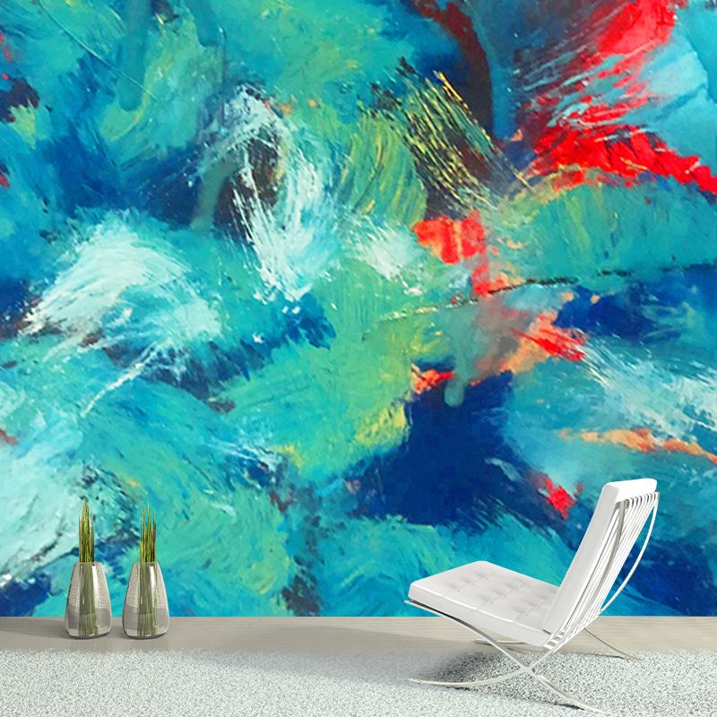Abstract Wall Covering for Living Room Water Resistant Mural Wallpaper